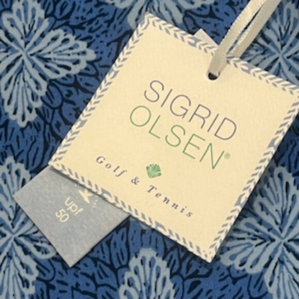 NEW Sigrid Olsen Golf & Tennis Skirt Women’s Sz XL Blue Pleats Skort NWT - Picture 6 of 14